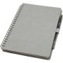 Slate reusable hard cover notebook and pen set (black ink), 