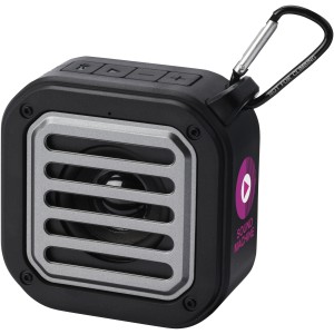 Solo 3W IPX5 RCS recycled plastic solar Bluetooth(r) speaker (Speakers, radios)