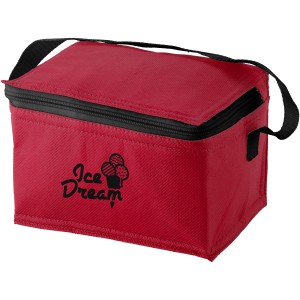 Spectrum 6-can non-woven cooler bag, Red (Cooler bags)