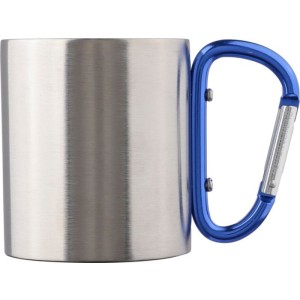 Stainless steel double walled mug Nella, cobalt blue (Mugs)