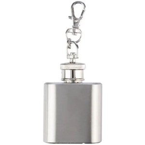 Stainless steel hip flask Julia, silver (Metal kitchen equipments)