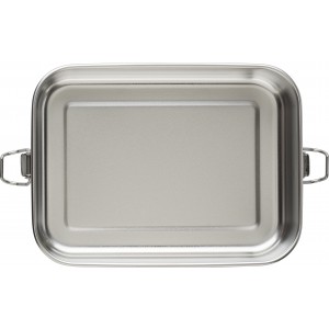 Stainless steel lunch box Kasen, silver (Metal kitchen equipments)