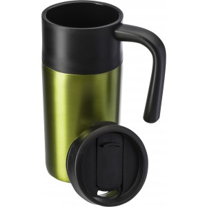 Stainless steel mug Kristi, light green (Mugs)