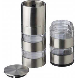 Stainless steel spice grinder Rylan, silver (Metal kitchen equipments)