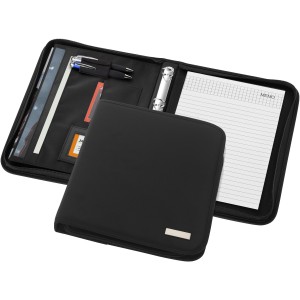 Stanford-deluxe A4 zippered portfolio, solid black (Folders)