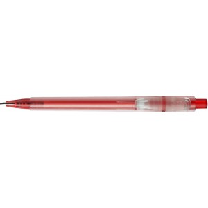 Stilolinea Oslo frosty plastic ballpen, red (Plastic pen)