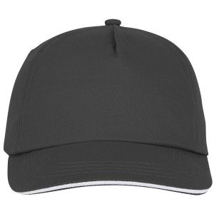 Styx 5 panel sandwich cap, gray (Hats)