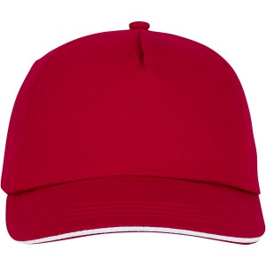 Styx 5 panel sandwich cap, red (Hats)