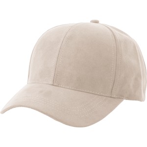 Suede cap Orion, Beige (Hats)