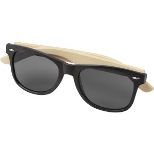 Sun Ray bamboo sunglasses, Solid black (Sunglasses)