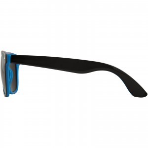 Sun Ray sunglasses with two coloured tones, Process Blue, solid black (Sunglasses)