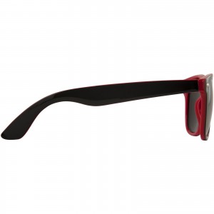 Sun Ray sunglasses with two coloured tones, Red, solid black (Sunglasses)