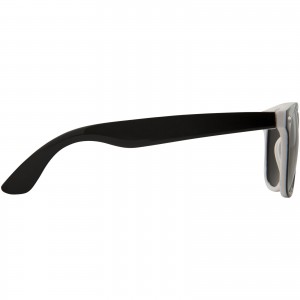 Sun Ray sunglasses with two coloured tones, White, solid black (Sunglasses)