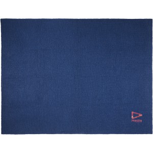 Suzy 150 x 120 cm GRS polyester knitted blanket, Navy (Blanket)