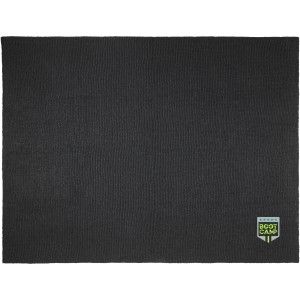 Suzy 150 x 120 cm GRS polyester knitted blanket, Solid black (Blanket)