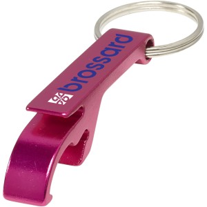 Tao bottle and can opener keychain, Magenta (Keychains)