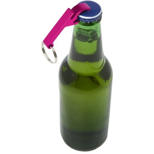 Tao bottle and can opener keychain, Magenta (Keychains)