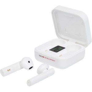 Tayo solar charging TWS earbuds, White (Earphones, headphones)