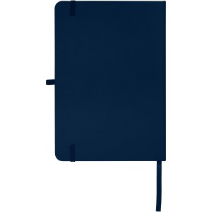 Teak A5 recycled hard cover notebook with lined pages, Navy (Notebooks)