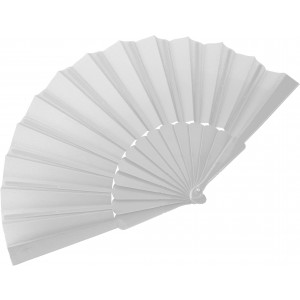 Fabric hand held fan Kasimira, white