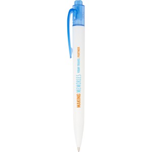 Thalaasa ocean-bound plastic ballpoint pen, Transparent blue (Plastic pen)