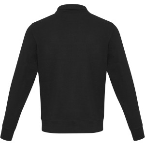 Tin unisex Aware(tm) recycled quarter zip sweater, Solid bla (Pullovers)