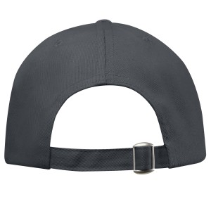 Trona 6 panel GRS recycled cap, Storm grey (Hats)