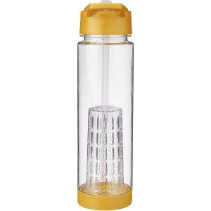 Tutti-frutti 740 ml Tritan(tm) infuser sport bottle, Transparent,Yellow (Sport bottles)