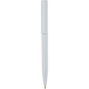 Unix recycled plastic ballpoint pen, White (Plastic pen)