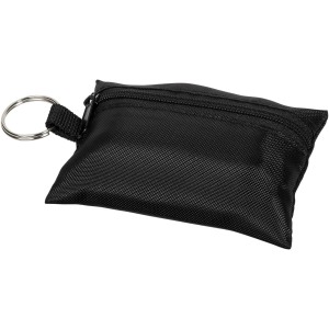 Valdemar 16-piece first aid keyring pouch, Black (Healthcare items)