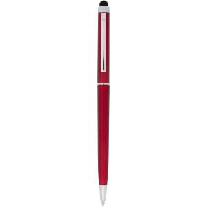 Valeria ABS ballpoint pen with stylus, Red (Plastic pen)