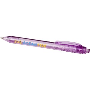 Vancouver recycled PET ballpoint pen, transparent purple (Plastic pen)