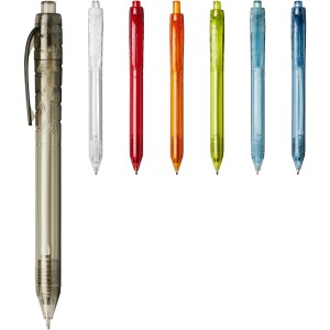 Vancouver recycled PET ballpoint pen, transparent purple (Plastic pen)