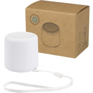 Velkis 3W recycled plastic wireless Bluetooth<sup>&reg;</sup> speaker, Wh