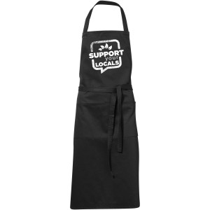 Viera apron with 2 pockets, solid black (Apron)