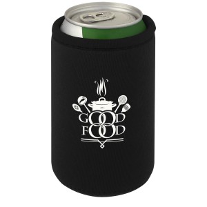 Vrie recycled neoprene can sleeve holder, Solid black (Cooler bags)