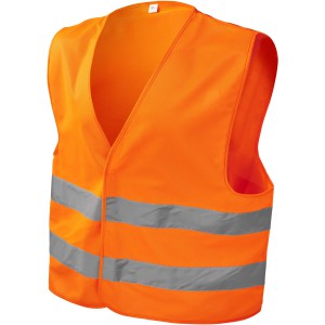 Watch-out safety vest for professional use in pouch, Neon Or (Reflective items)