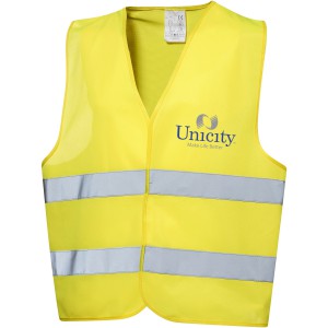 Watch-out safety vest in pouch for professional use, neon yellow (Reflective items)