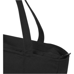 Weekender 500 g/m2 recycled tote bag, Solid black (Shopping bags)