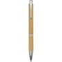 Wicker bamboo ballpoint pen (black ink), Natural