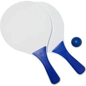 Wooden bat and ball set Eliza, blue (Sports equipment)