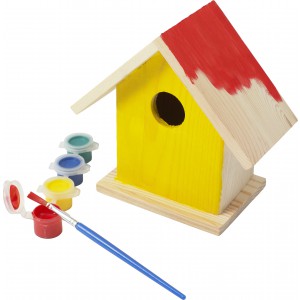 Wooden birdhouse kit Wesley, brown (Gardening)