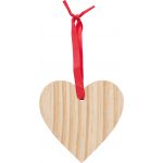 Wooden Christmas ornament Heart Einar, brown (9050-11)