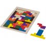 Wooden jigsaw game Skyla, brown