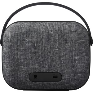 Woven fabric Bluetooth(r) speaker, solid black (Speakers, radios)