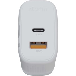 Xtorm XEC067G GaN2 Ultra 67W wall charger - UK plug, White (Eletronics cables, adapters)