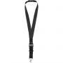 Yogi lanyard with detachable buckle, solid black