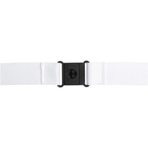 Yogi lanyard with detachable buckle, White (Lanyard, armband, badge holder)