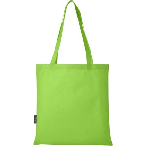 Zeus GRS recycled non-woven convention tote bag 6L, Lime (Laptop & Conference bags)