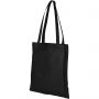 Zeus non-woven convention tote bag, solid black